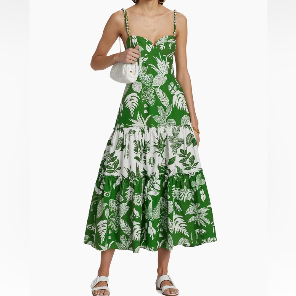 FARM Rio Forest Soul Mix Midi-Dress - NWT - Size XS